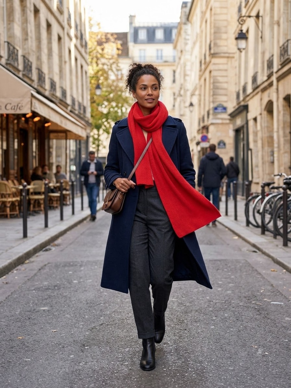 Everlane Red Knit Scarf for Women